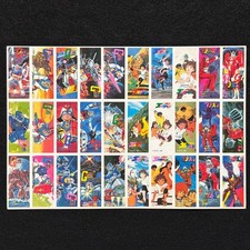 Vintage Japanese Menko Uncut Sheet Gundam Ideon Mysterious Cities of Gold picture