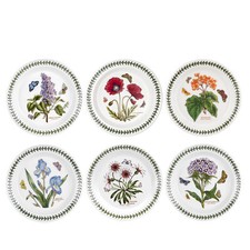 Portmeirion Botanic Garden 8.5 Inch Salad Plates, Set of 6 - Assorted Motifs picture