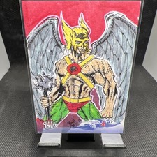 2025 Fleer Ultra Superman Hawkman Sketch 1/1 Bad Apple picture