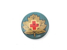 Original WWI-Era CRC Canadian Red Cross Supporters Celluloid Badge picture