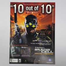 Splinter Cell Pandora Tomorrow Xbox Authentic Magazine Ad picture