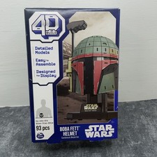 Star Wars Boba Fett Helmet 4D Build Card stock Model Kit New In Box 93 Pcs picture