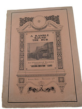 Seeing Boston Cars A Ramble Round The Hub Sept 1906  antique Illustrated booklet picture