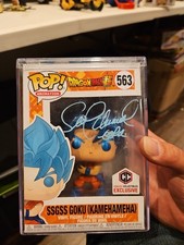 Funko Pop DBS Chalice SSGSS Goku Kamehameha #563 Signed by Sean Schemmel Jsa picture