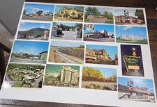 16 Vtg Roadside Motel Hotel Postcards MI TN PA IL SD OH CA NC FL (1 is Posted) picture