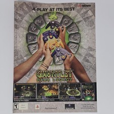 Gauntlet Dark Legacy PS2 GameCube 4-Play Print Ad/Poster Official Promo Art picture