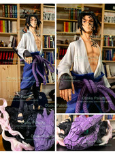 Naruto Sasuke Uchiha Figure, 42 cm Anime Statue GK 1/6 Scale Matte Finish picture