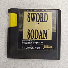 Electronic Arts Sword of Sodan Sega Genesis 1990 Game Cartridge picture