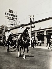 Lot 3 Vintage 1936 LA Railway Elks Parade Photos Gilmore Gasoline Signs Cowboy picture