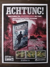 Frontline Fields Of Thunder Vtg Video Game Print Ad 2007 Retro Promo Pin-Up Art  picture