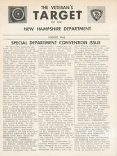 1962 WWI USA Veterans of WWI Target Newsletter New Hampshire Kenne Convention  picture