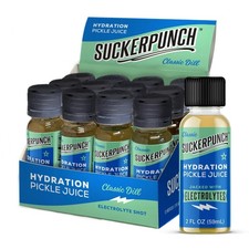 Electrolyte Pickle Juice Shot, Spicy Dill, 2oz, 12 Pack - Muscle Cramp Relief picture