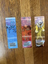 Pokemon Ranger Guardian Signs Lenticular Bookmarks FULL SET Entei Suicune Raikou picture