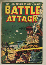 Battle Attack: #1  VG+  1954 Frontline Action     Stanmor Publications   SA picture