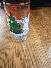 VINTAGE Coca Cola Polar Bear Christmas Glass Indiana Glass 16oz 1993 picture