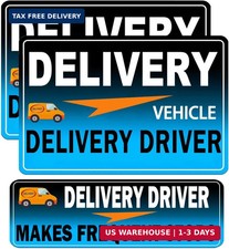 Flex Delivery Driver Car Magnet, 3PCS Frequent Stops Removable Set, Delivery Veh picture