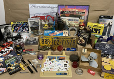 Vintage Estate Grandpa Treasures Lot Nascar Militaria Stamps Sports Toys & More picture