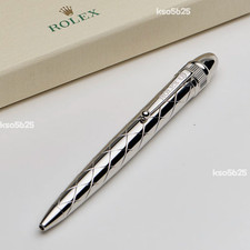 Rolex Vintage-Style Palladium-Finish Ballpoint Pen - New in Box - Luxury Ad Gift picture