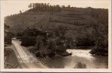 Falls Mills WV Route 19 Real Photo Postcard RPPC Vintage Waterfall Scenic picture