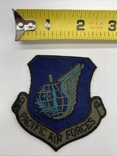 U.S. Military USAF Pacific Air Forces Patch Insignia Cut Edge Subdued Green Iron picture