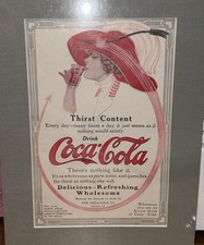 Coca Cola Scarce Antique Large Magazine Advertisement 1912 Art Nouveau Woman Wow picture