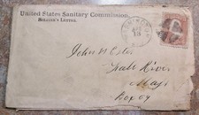 US SANITARY COMMISSION ENVELOPE POSTALLY USED/SOLDIER'S LETTER #2 picture