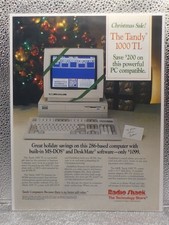 Vintage Tandy 1000 TL Computer Radio Shack 1988 Print Advertising Full Page Ad picture