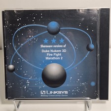 Linksys PC Promo CD 1996 Duke Nukem 3D Shareware Fire Fight Marathon 2 FPS Rare picture