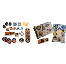 Vintage NASA Space Shuttle Apollo Mission Decals Stickers 1960s-80s Sealed Lot picture