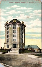 Woman's Magazine Building St Louis Antique Postcard 1908 Postmarked Ekker Bros picture