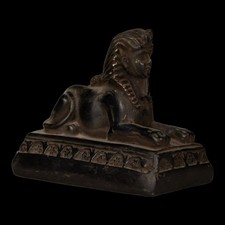 Ancient Egyptian Antiquities Sphinx Unique Statue Rare Antique Pharaonic BC picture