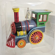 Vtg 1989 Hallmark Tin Locomotive Keepsake Ornament Collectors Train  picture