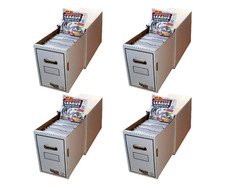 4-pack Short Comic Book Drawer Boxes Comic Storage Box with Dividers Comics Bin picture
