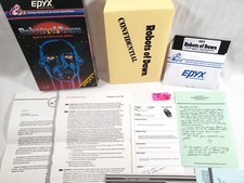 Robots of Dawn APPLE II 2 1984 Epyx COMPLETE big box manual robot Isaac Asimov picture