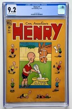 HENRY 7 ◉ CGC 9.2 * SCARCE HIGH GRADE * 1949 DELL * GOLDEN AGE * NEW CASE  👀 picture