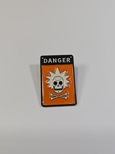 Rick and Morty Danger Sign Lapel Pin * picture