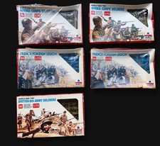 Vintage ESCI 1/72 Scale WWII Afrika Korps French Legion Military Lot - 5 Boxes picture