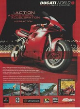 Ducati World Print Ad/Poster Art Playstation PS1 Sega Dreamcast PC picture
