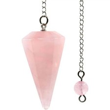 Natural Stone Quartz Agates Pendant Reiki Healing Cone Amethyst Charm Pendulum P picture