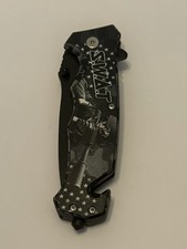 Swat Army Firefighter Navy Manual Pocket Knives- Brand New In Box Choose Theme picture