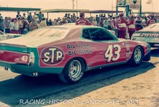 1975 DAYTONA 500 Nascar 8x10 PHOTO #43 RICHARD PETTY STP Mercury Two Tone Paint picture