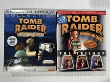 Tomb Raider The Lost Artifact & Trilogy Gold I II III 1 2 3 PC Game Big Box picture