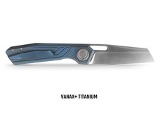 Vosteed • Xeno • Blue Titanium Framelock Folder w/ 3.23