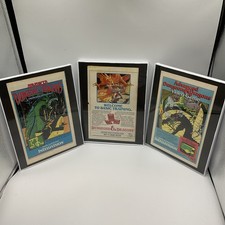 Vintage Dungeons & Dragons D&D Framed Ad Set of 3 Intellivision TSR 1980s picture