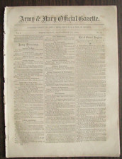 CIVIL WAR  REBEL PRISONERS EXECUTION  ORDER ARMY & NAVY NEWS 1863 picture