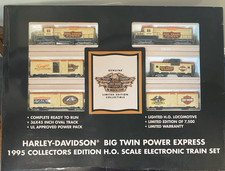 Harley Davidson 1995 Big Twin Power Express Electric Train Set HO Collector's Ed picture