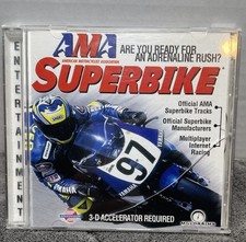 AMA Superbike Jewel Case PC 2001 CD-ROM Game Retro Vintage Gaming picture