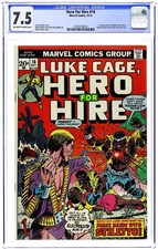 Luke Cage: Hero For Hire #16 1st App & Origin Stiletto - 1973 - CGC 7.5 - Graham picture