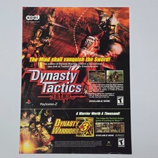 Dynasty Tactics PlayStation 2 PS2 Authentic Magazine Ad picture