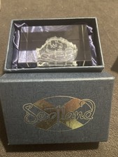 Elgate Clear Glass Decorative Paperweight Scotland Theme, Edinburgh Castle picture